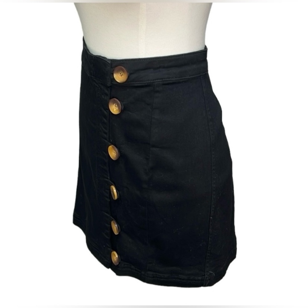 Free People Black Denim Skirt 🌴 - Picture 2 of 10